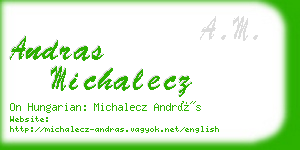 andras michalecz business card